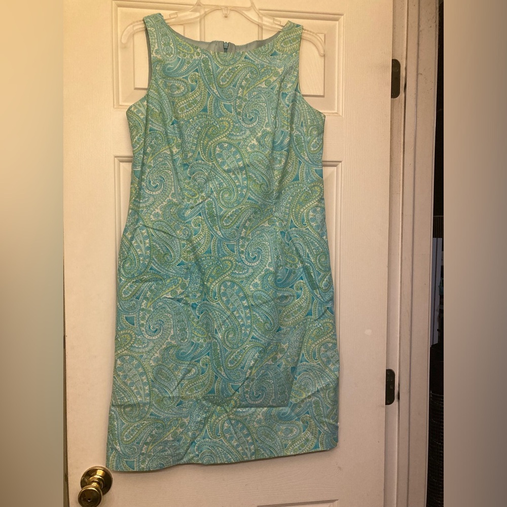 Victoria Holley, size 10, gorgeous print, vintage cotton dress